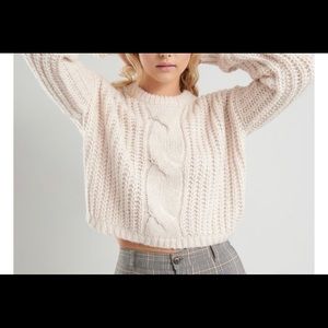 Garage cable knit sweater